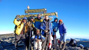 Climbing mount Kilimanjaro